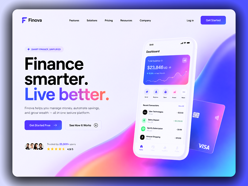 Embedded finance dashboard rendered on a partner platform