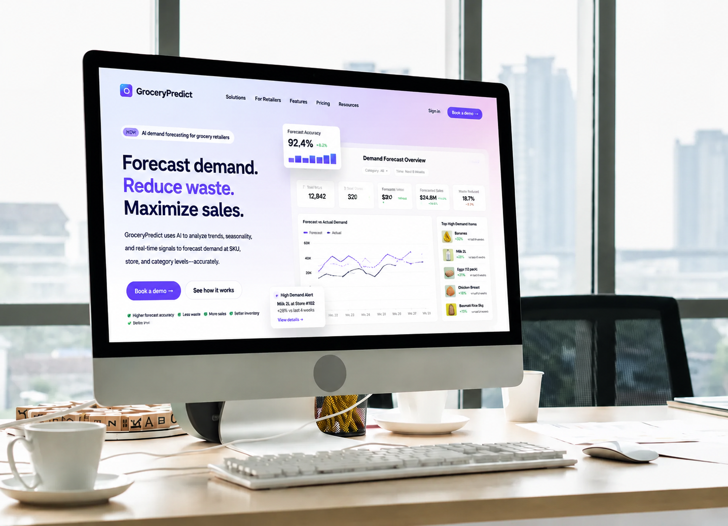 Demand forecasting for a grocery retailer
