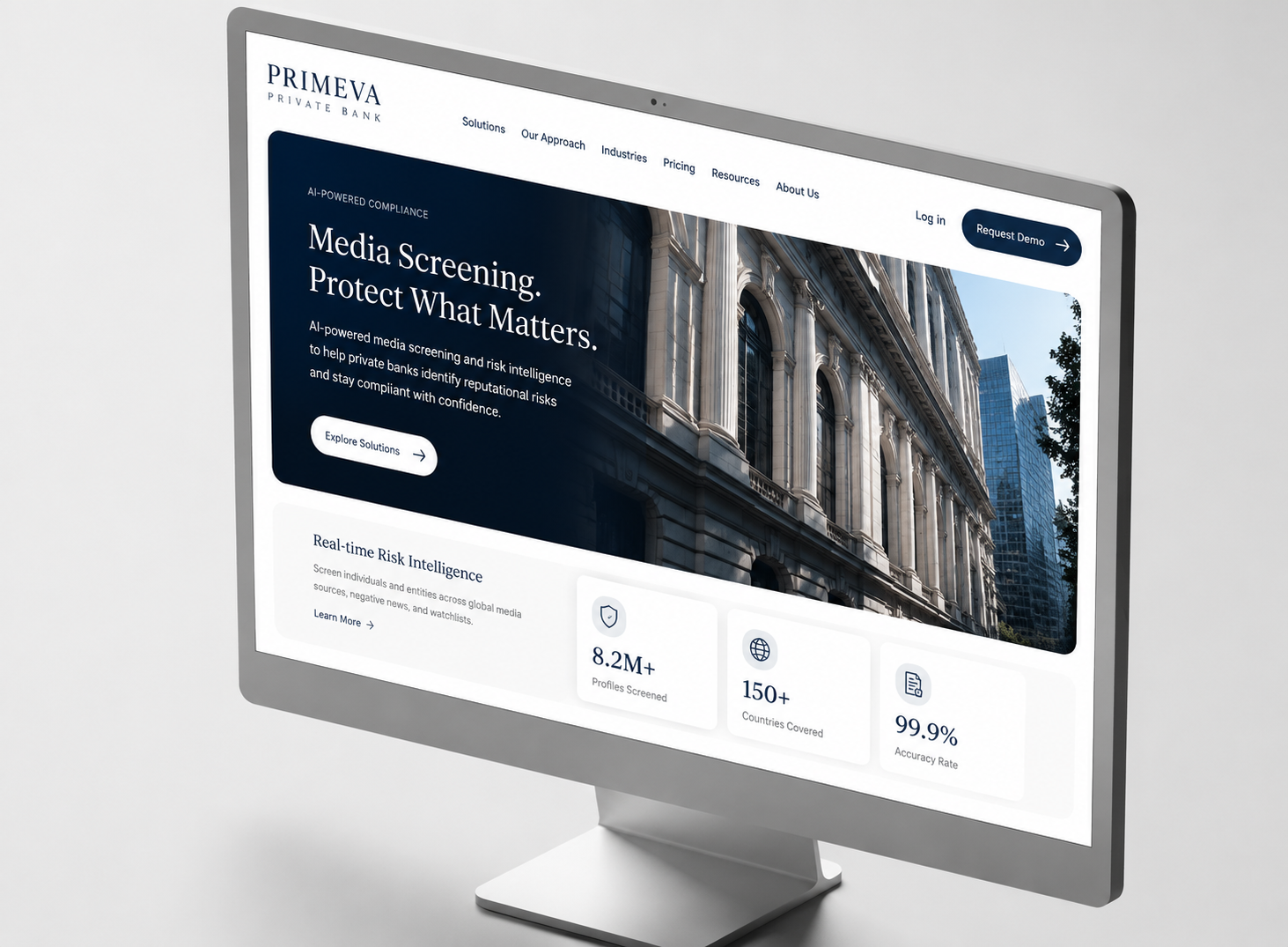 Adverse-media screening for a private bank
