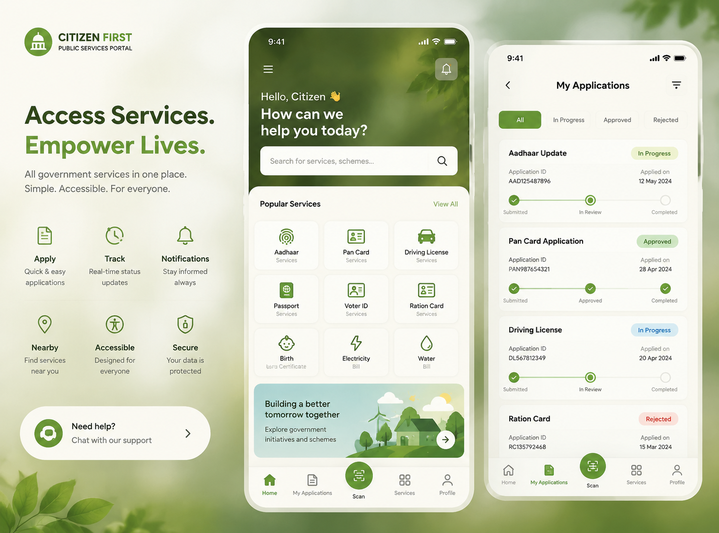 Accessible public-services portal rebuild