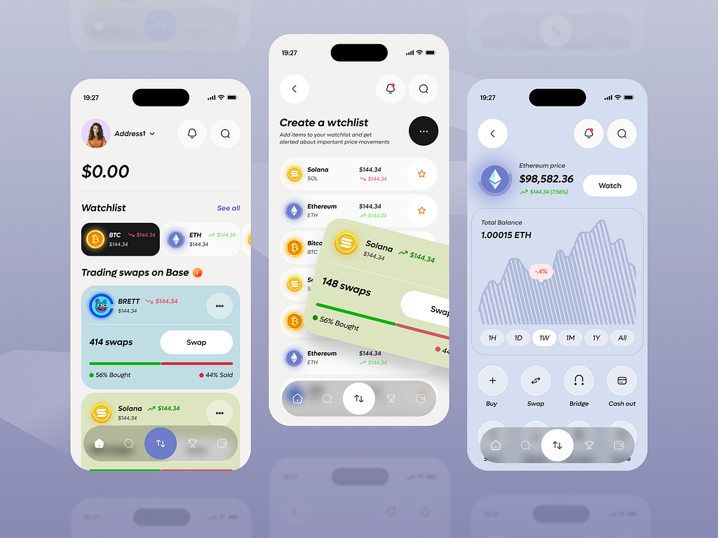 Non-custodial multi-chain wallet for a digital wealth platform