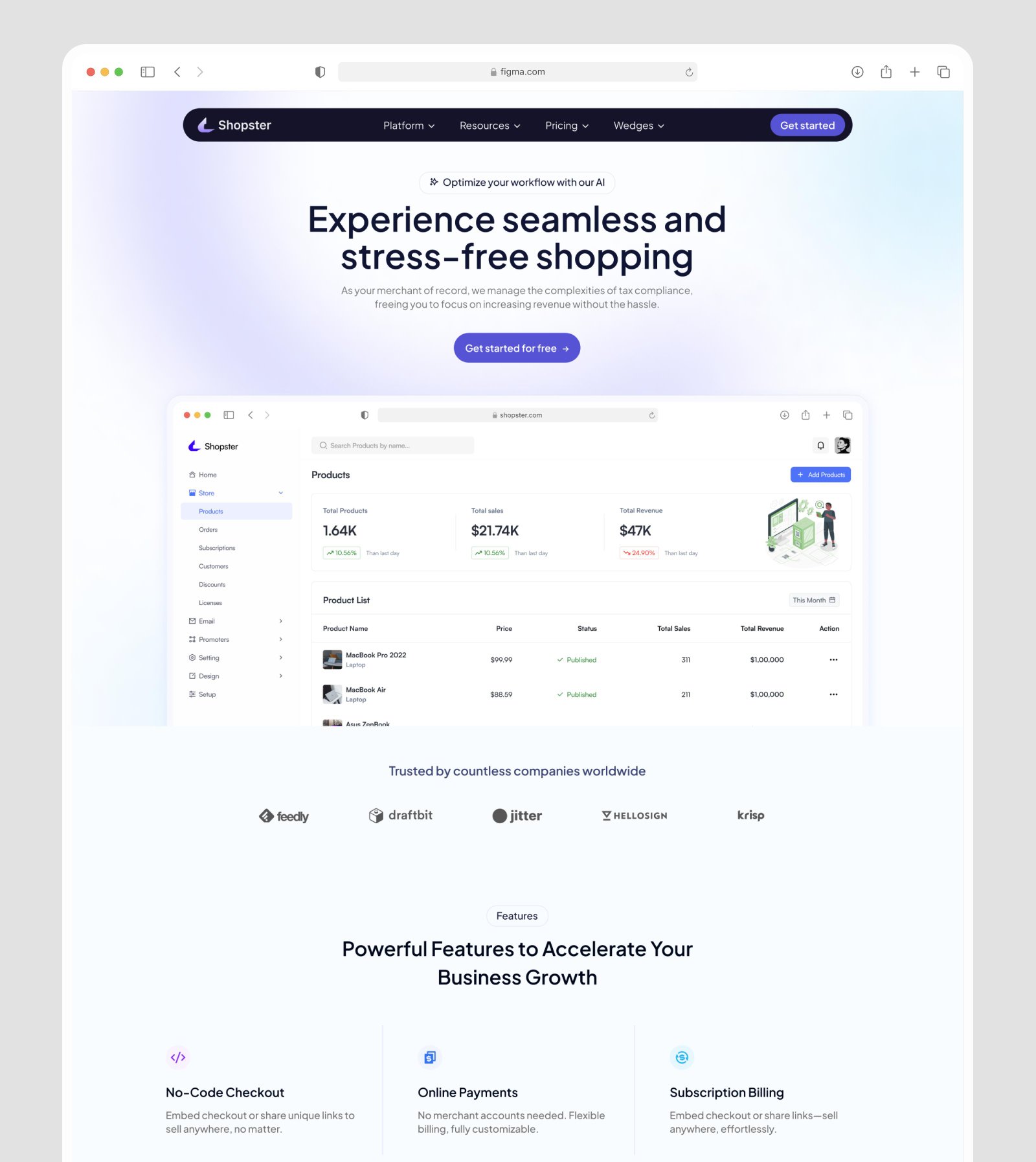 Checkout stress and spike testing for a merchant platform